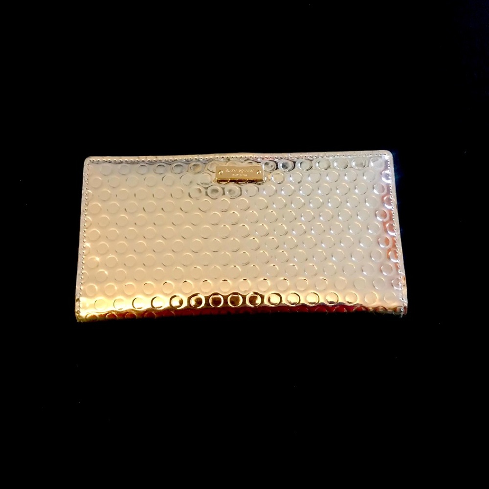 Kate Spade Silver Zip Slim Wallet